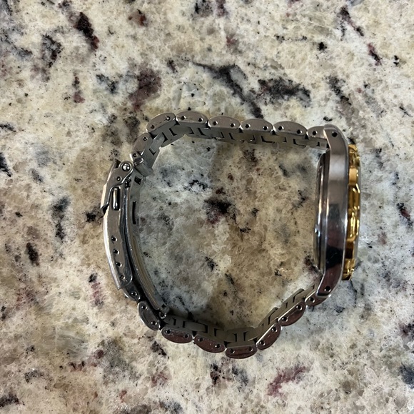 Seiko Kinetic SQ 100 631580 Two Toned Day/Date  White Dial - Picture 5 of 6